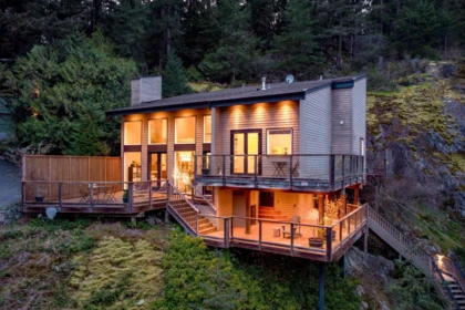 Aerial View of 6965 Marine Drive, West Vancouver, BC