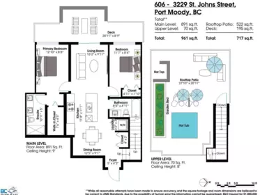 Outdoor Patio Photo of 606 3229 St Johns Street, Port Moody, BC
