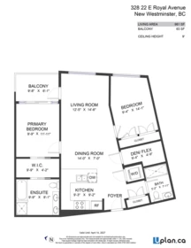 Aerial View of 328 22 E Royal Avenue, New Westminster, BC