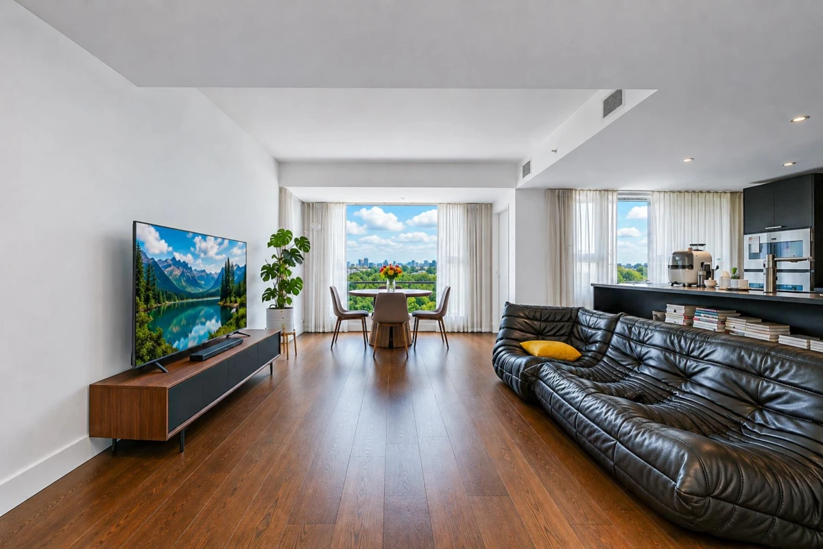Living Room Photo of 603 1571 W 57th Avenue, Vancouver, BC