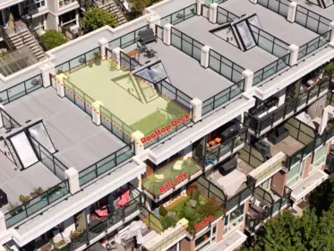 Aerial View of 74 728 W 14th Street, North Vancouver, BC