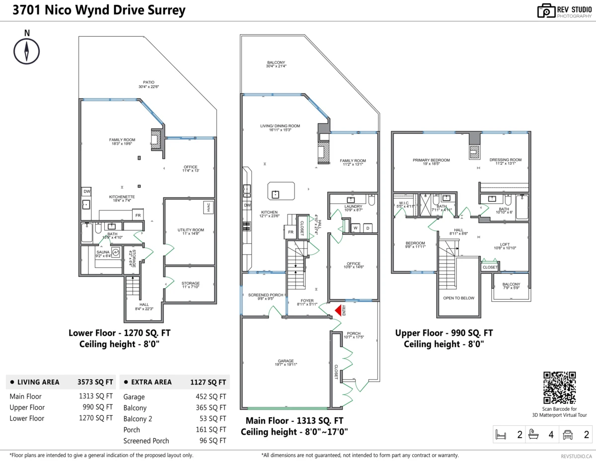 Exterior Rear Photo of 3701 Nico Wynd Drive, Surrey, BC