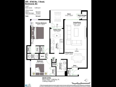 Basement Recreation Room Photo of 305 8760 No. 1 Road, Richmond, BC