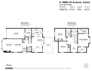 Aerial View of 5 18883 65th Avenue, Surrey, BC