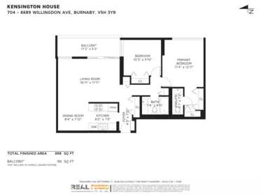 Aerial View of 704 6689 Willingdon Avenue, Burnaby, BC