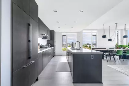 Kitchen Island Photo of 605 3198 Riverwalk Avenue, Vancouver, BC
