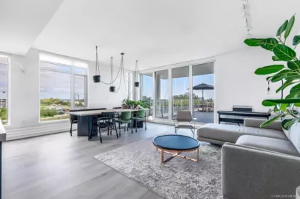 Living Room Photo of 605 3198 Riverwalk Avenue, Vancouver, BC
