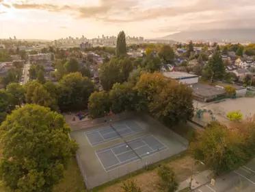 Aerial View of 1970 E 6th Avenue, Vancouver, BC