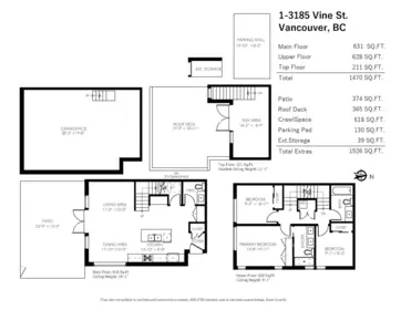 Backyard Photo of 1 3185 Vine Street, Vancouver, BC