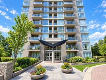 Exterior Rear Photo of 705 555 Delestre Avenue, Coquitlam, BC