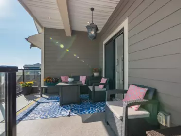 Aerial View of 5950 Compass Lane, Sechelt, BC