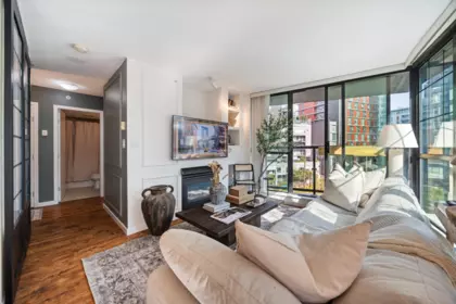 Living Room Photo of 609 501 Pacific Street, Vancouver, BC