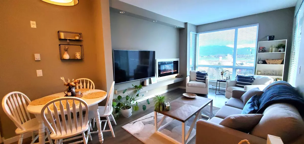 Living Room Photo of 409 2242 Whatcom Road, Abbotsford, BC