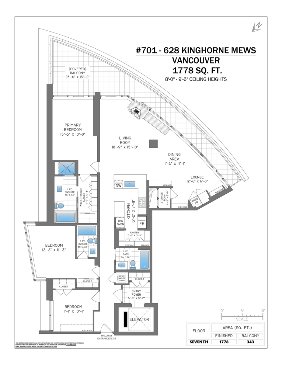 Outdoor Deck Photo of 701 628 Kinghorne Mews, Vancouver, BC