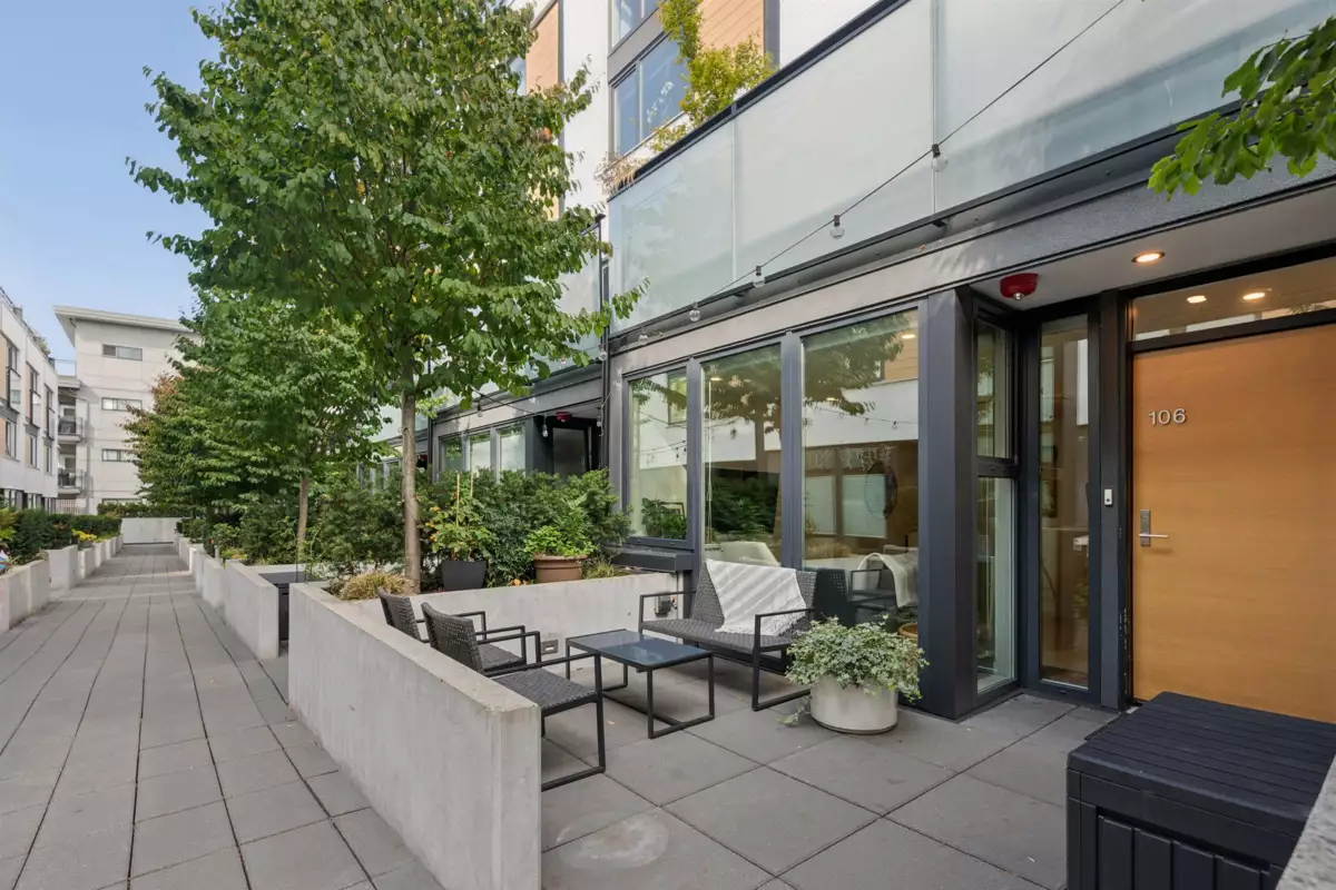 Exterior Rear Photo of 106 649 E 3rd Street, North Vancouver, BC