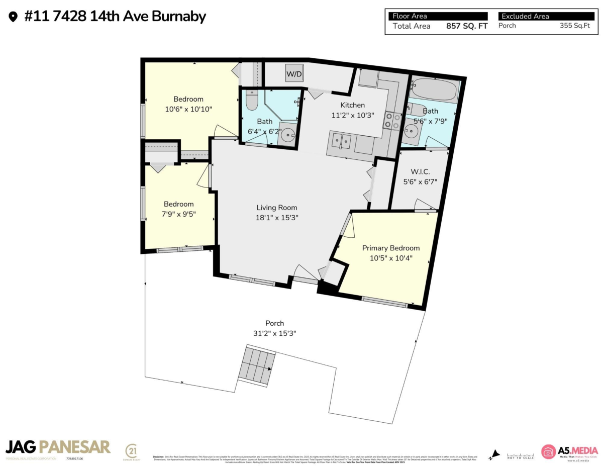 Bedroom 4 Photo of 11 7428 14th Avenue, Burnaby, BC