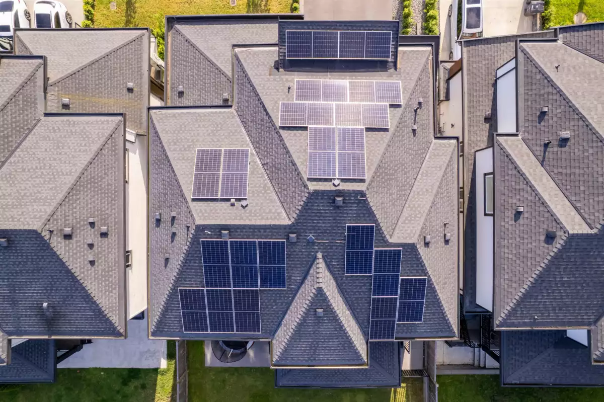 Aerial View of 7750 154a Street, Surrey, BC