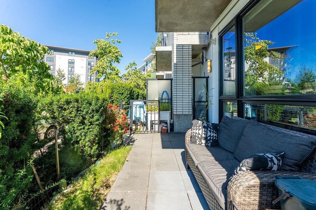 Dining Area Photo of 104 9350 University High Street, Burnaby, BC