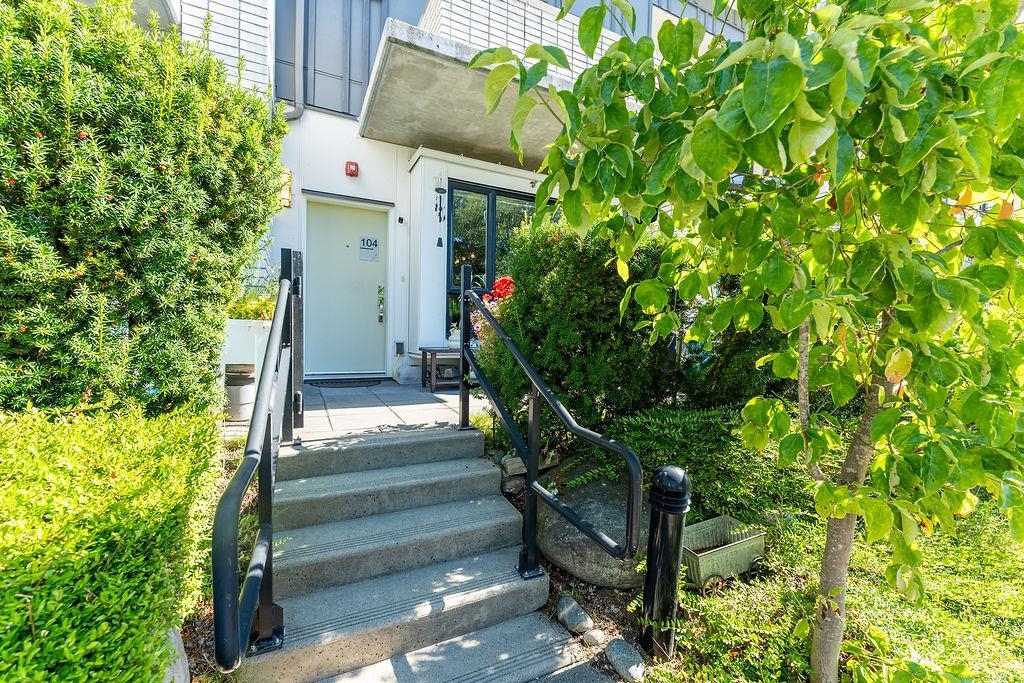 Exterior Rear Photo of 104 9350 University High Street, Burnaby, BC