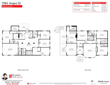 Aerial View of 7561 Angus Drive, Vancouver, BC