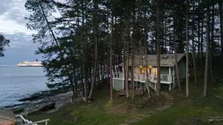 Aerial View of 281 Bellhouse Road, Galiano Island, BC