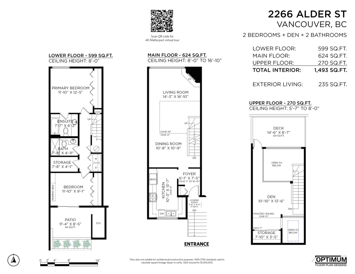 Aerial View of 2266 Alder Street, Vancouver, BC