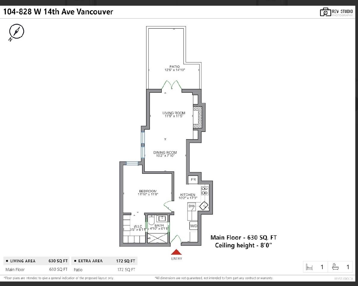 Entry Foyer Photo of 104 828 W 14th Avenue, Vancouver, BC