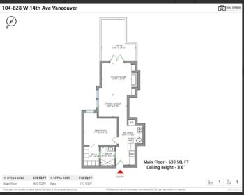 Entry Foyer Photo of 104 828 W 14th Avenue, Vancouver, BC