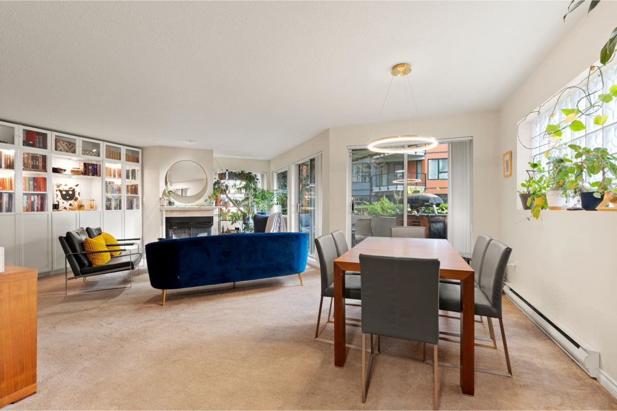 Dining Area Photo of 107B 1210 Quayside Drive, New Westminster, BC