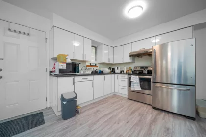 Aerial View of 3609 Turner Street, Vancouver, BC