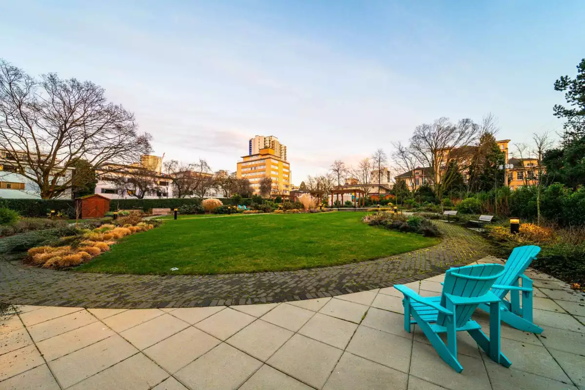 Aerial View of 1501 1740 Comox Street, Vancouver, BC