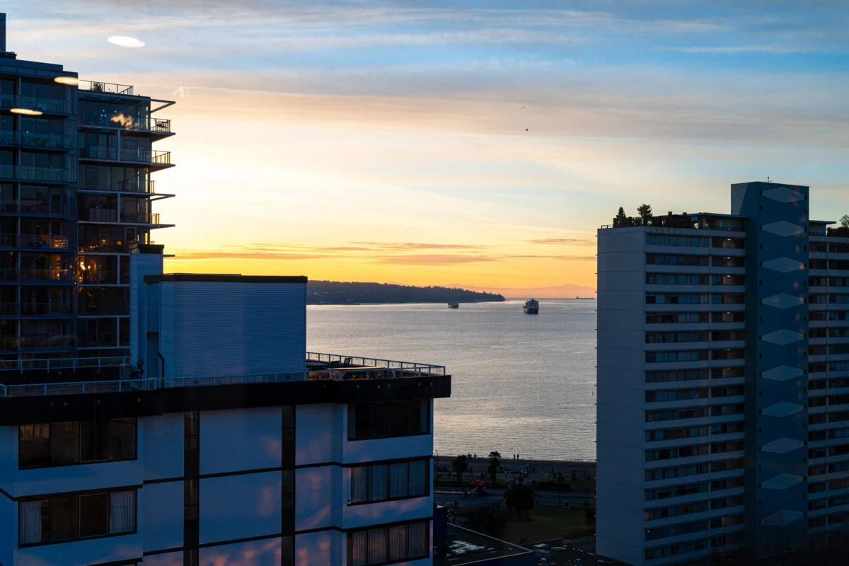 Exterior Rear Photo of 1501 1740 Comox Street, Vancouver, BC