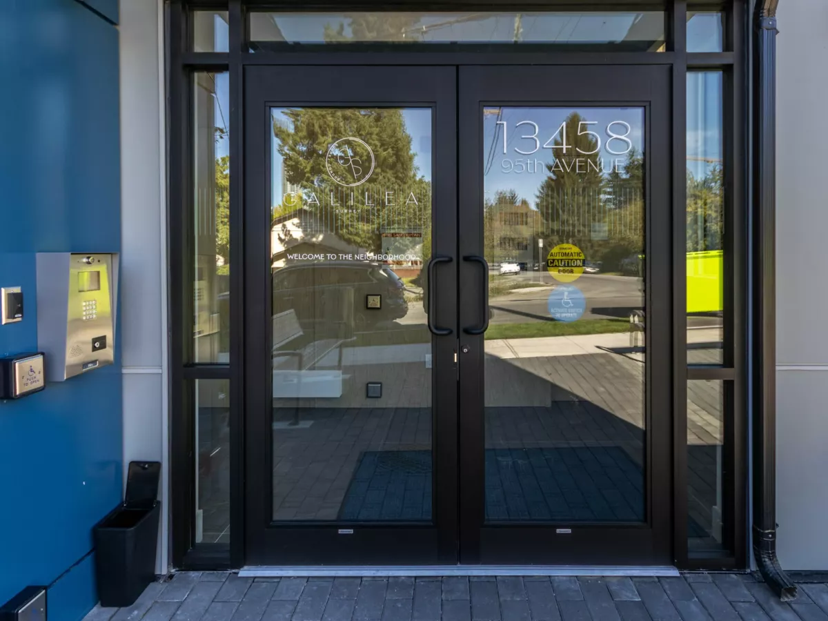 Exterior Rear Photo of 417 13458 95 Avenue, Surrey, BC