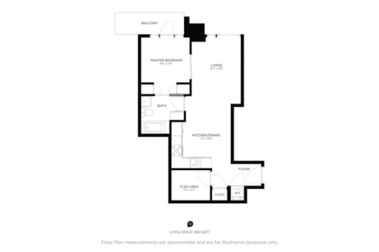 Primary Bedroom Photo of 3505 1283 Howe Street, Vancouver, BC