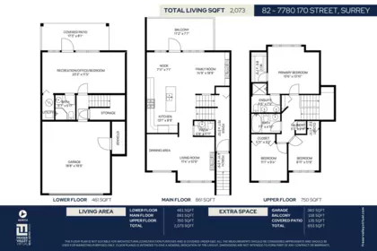 Hallway Photo of 82 7780 170 Street, Surrey, BC