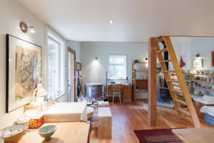 Aerial View of 234 David Road, Bowen Island, BC
