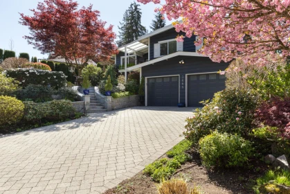 Aerial View of 3665 Rutherford Crescent, North Vancouver, BC