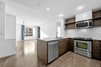 Kitchen Island Photo of 208 608 Como Lake Avenue, Coquitlam, BC