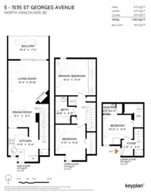 Loft / Bonus Room Photo of 5 1535 St. Georges Avenue, North Vancouver, BC