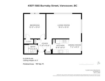 Bedroom 4 Photo of 307 1565 Burnaby Street, Vancouver, BC