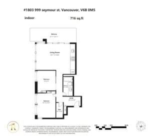 Outdoor Patio Photo of 1803 999 Seymour Street, Vancouver, BC