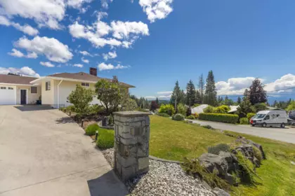 Aerial View of 6540 Jasper Road, Sechelt, BC