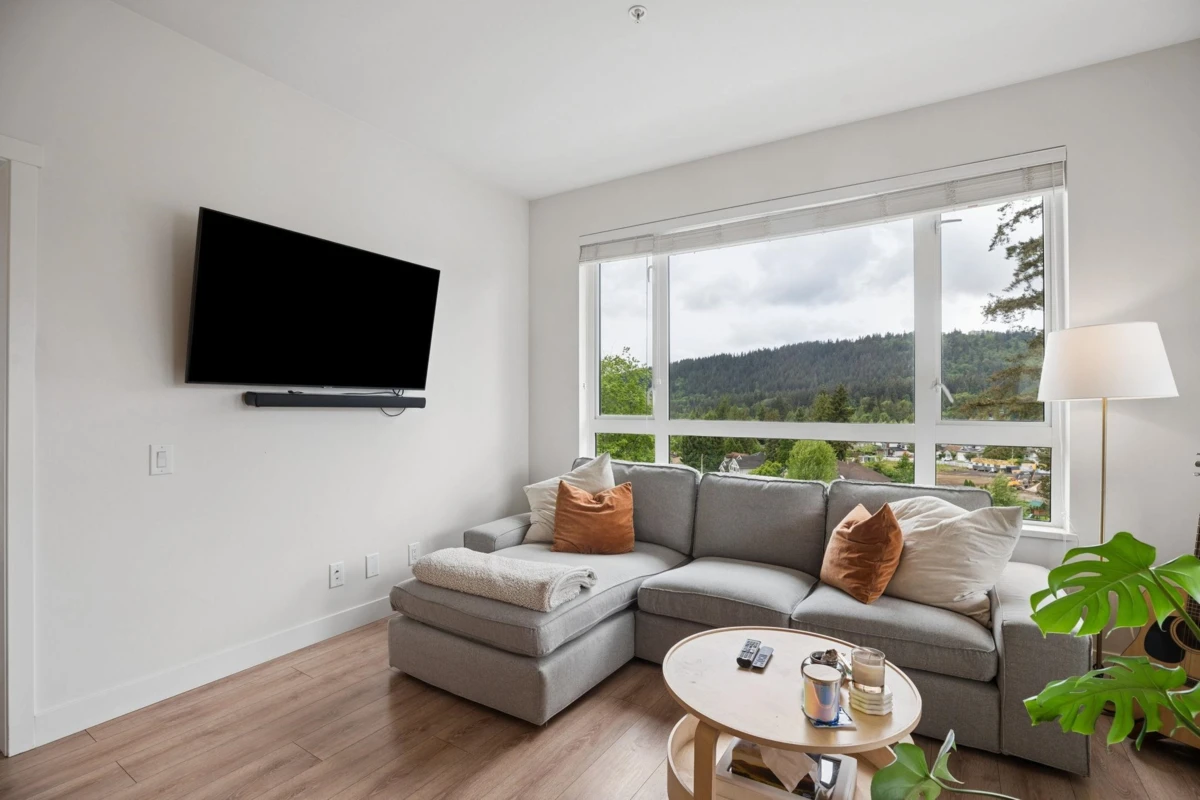 Living Room Photo of 612 721 Anskar Court, Coquitlam, BC