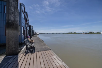 Aerial View of 36 3459 W River Road, Delta, BC