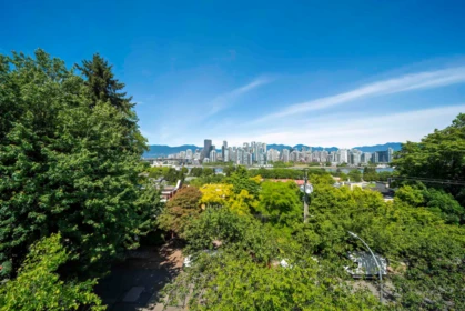 Aerial View of 1088 W 7th Avenue, Vancouver, BC