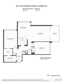 Aerial View of 901 7235 Salisbury Avenue, Burnaby, BC