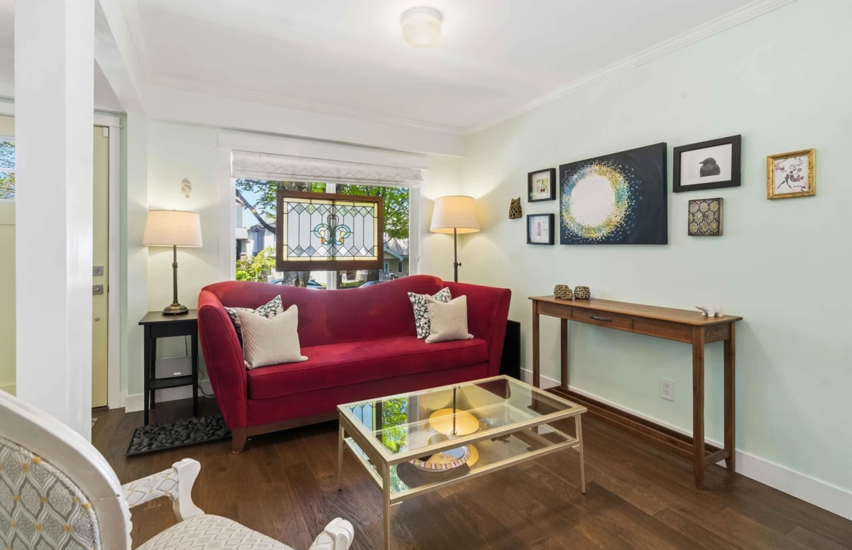 Living Room Photo of 4322 Welwyn Street, Vancouver, BC