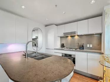 Kitchen Island Photo of 803 8555 Granville Street, Vancouver, BC