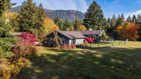 Aerial View of 4658 Bruce Road, Ryder Lake, BC