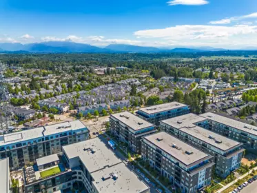 Aerial View of 408 15848 Fraser Highway, Surrey, BC